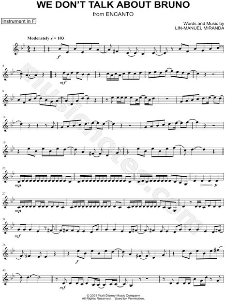 Collection: We Don't Talk About Bruno - F Instrument & Piano