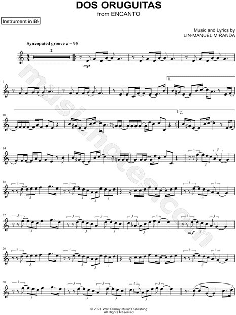 Collection: Dos Oruguitas - Bb Instrument & Piano