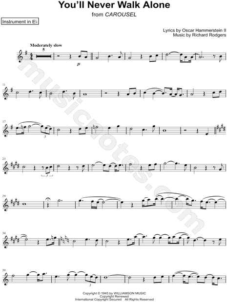 Collection: You'll Never Walk Alone - Eb Instrument & Piano
