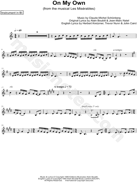 Collection: On My Own - Bb Instrument & Piano