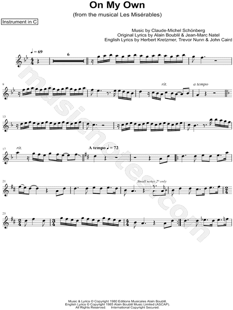 Collection: On My Own - C Instrument & Piano