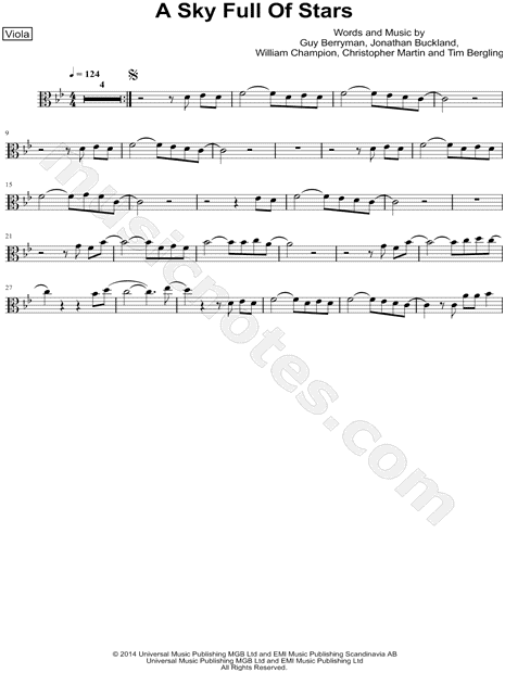 Collection: A Sky Full of Stars - Viola & Piano