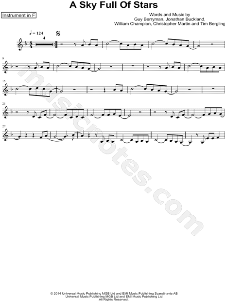 Collection: A Sky Full of Stars - F Instrument & Piano