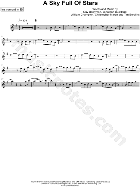 Collection: A Sky Full of Stars - Eb Instrument & Piano