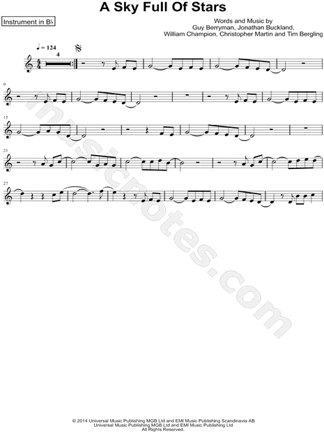 Collection: A Sky Full of Stars - Bb Instrument & Piano