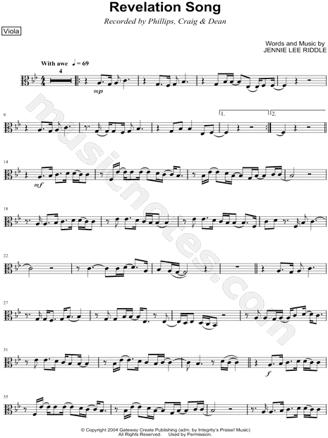 Collection: Revelation Song - Viola & Piano