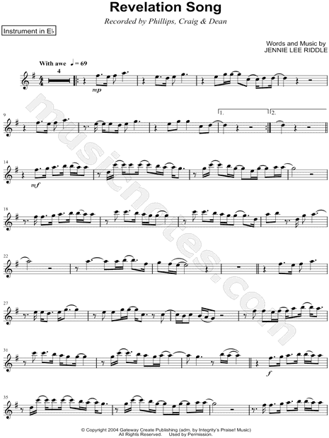 Collection: Revelation Song - Eb Instrument & Piano