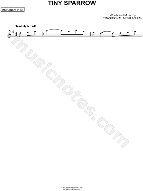 Collection: Tiny Sparrow - Eb Instrument & Piano