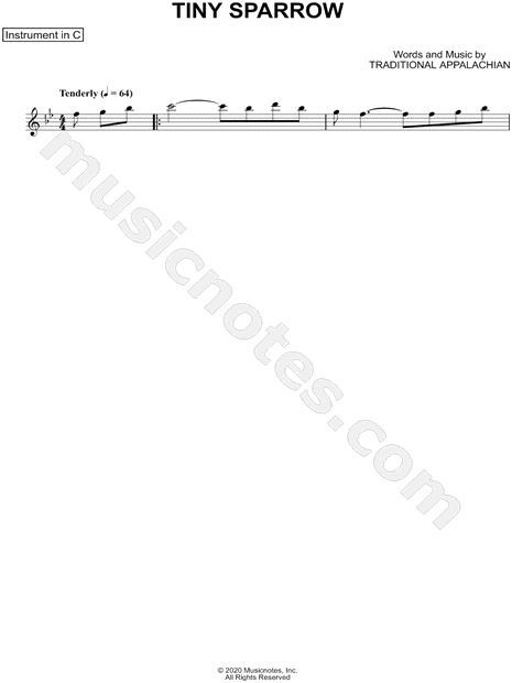 Collection: Tiny Sparrow - C Instrument & Piano