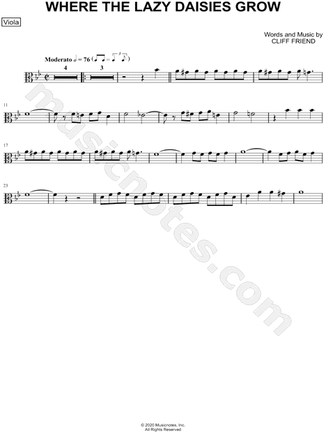 Collection: Where the Lazy Daisies Grow - Viola & Piano