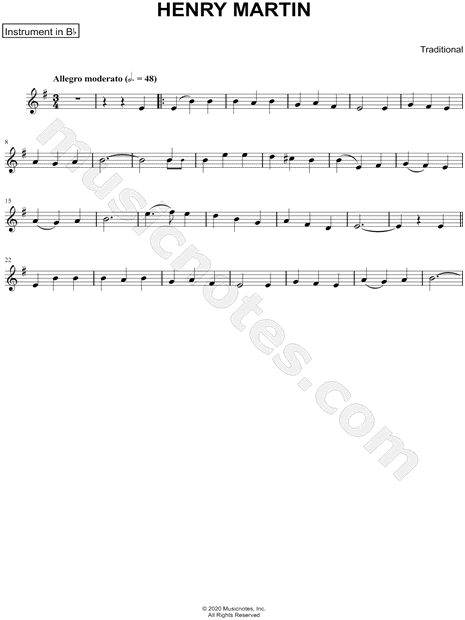 Collection: Henry Martin - Bb Instrument & Piano