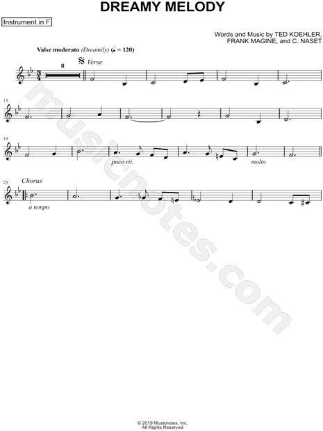 Collection: Dreamy Melody - F Instrument & Piano