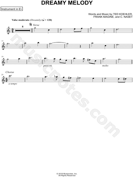 Collection: Dreamy Melody - Eb Instrument & Piano