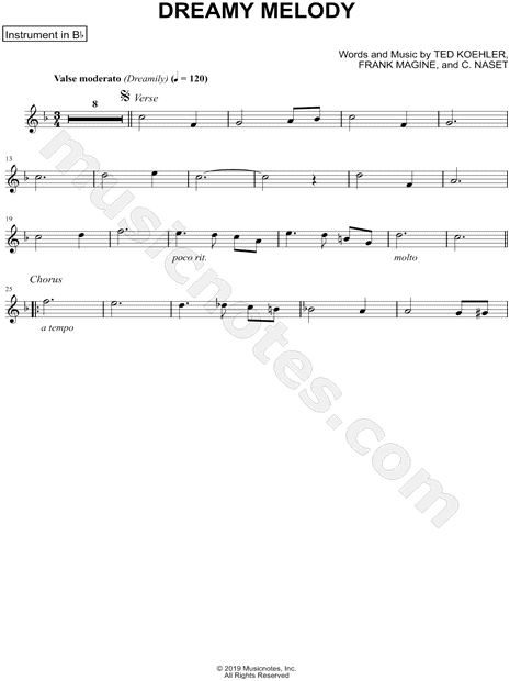 Collection: Dreamy Melody - Bb Instrument & Piano