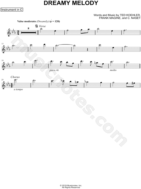 Collection: Dreamy Melody - C Instrument & Piano