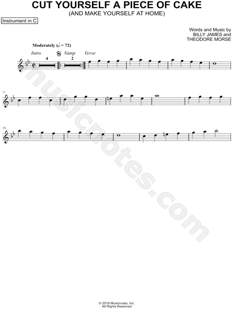 Collection: Cut Yourself a Piece of Cake - C Instrument & Piano