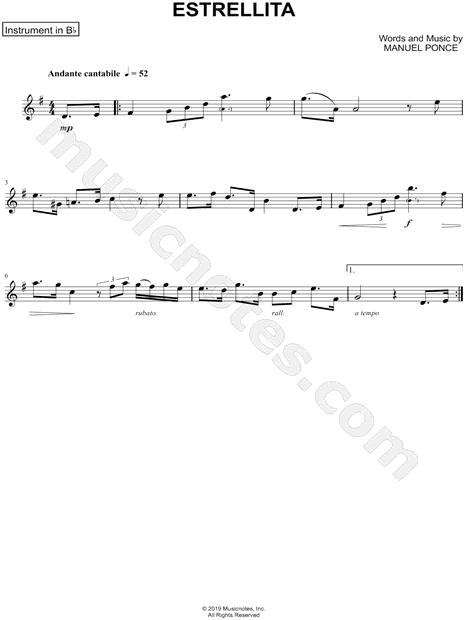 Collection: Estrellita - Bb Instrument & Piano
