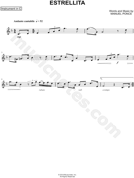Collection: Estrellita - C Instrument & Piano