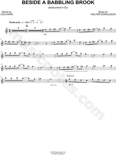 Collection: Beside a Babbling Brook - Eb Instrument & Piano