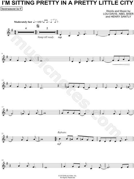 Collection: I'm Sitting Pretty in a Pretty Little City - F Instrument & Piano