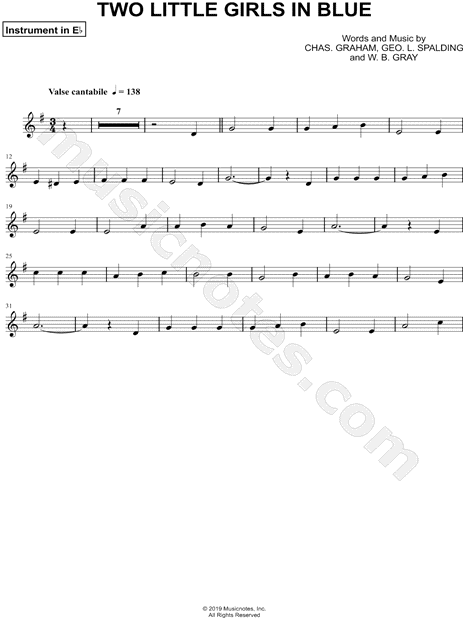 Collection: Two Little Girls in Blue - Eb Instrument & Piano