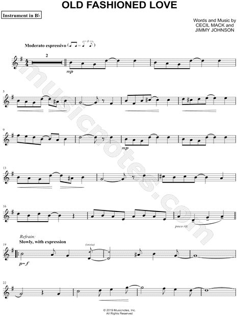 Collection: Old Fashioned Love - Bb Instrument & Piano