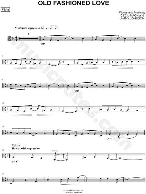 Collection: Old Fashioned Love - Viola & Piano