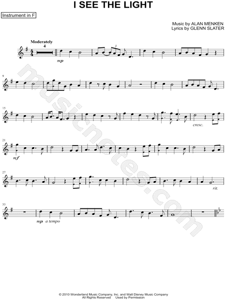 Collection: I See the Light - F Instrument & Piano