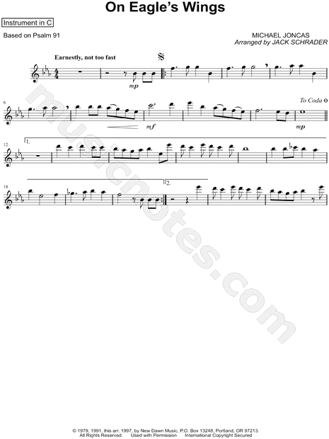 Collection: On Eagle's Wings - C Instrument & Piano