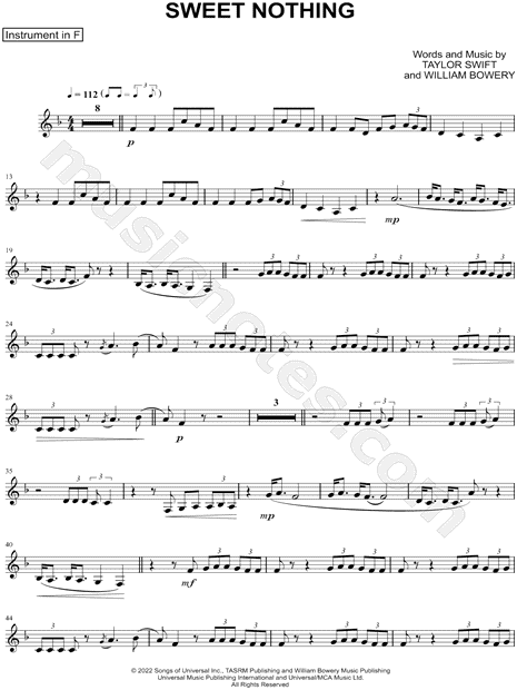 Collection: Sweet Nothing - F Instrument & Piano