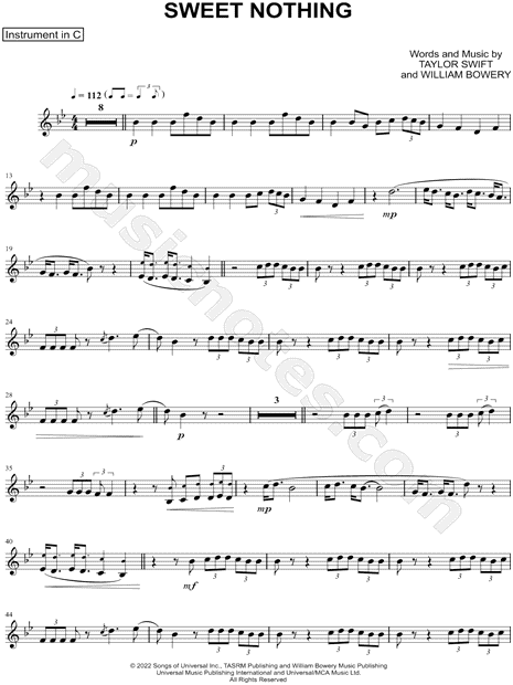 Collection: Sweet Nothing - C Instrument & Piano