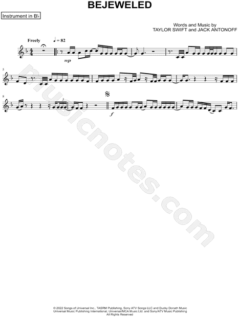 Collection: Bejeweled - Bb Instrument & Piano