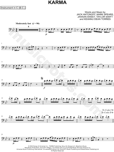 Collection: Karma - Bass Clef Instrument & Piano