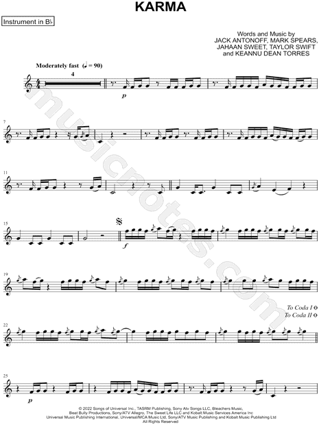 Collection: Karma - Bb Instrument & Piano