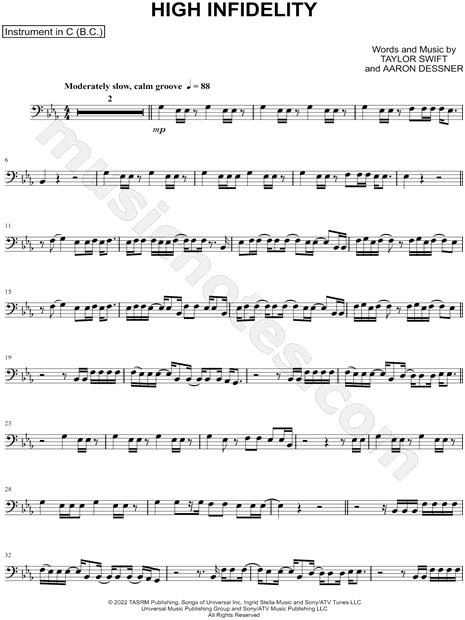 Collection: High Infidelity - Bass Clef Instrument & Piano