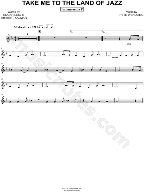 Collection: Take Me to the Land of Jazz - F Instrument & Piano
