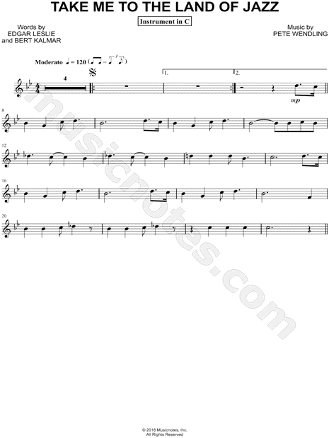 Collection: Take Me to the Land of Jazz - C Instrument & Piano