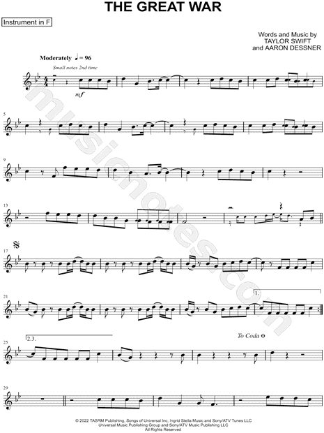 Collection: The Great War - F Instrument & Piano