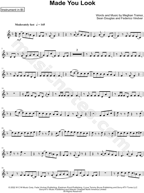Collection: Made You Look - Bb Instrument & Piano