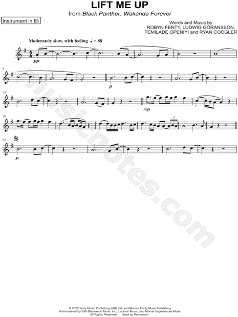 Collection: Lift Me Up - Eb Instrument & Piano
