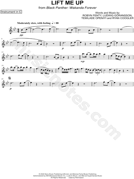 Collection: Lift Me Up - C Instrument & Piano