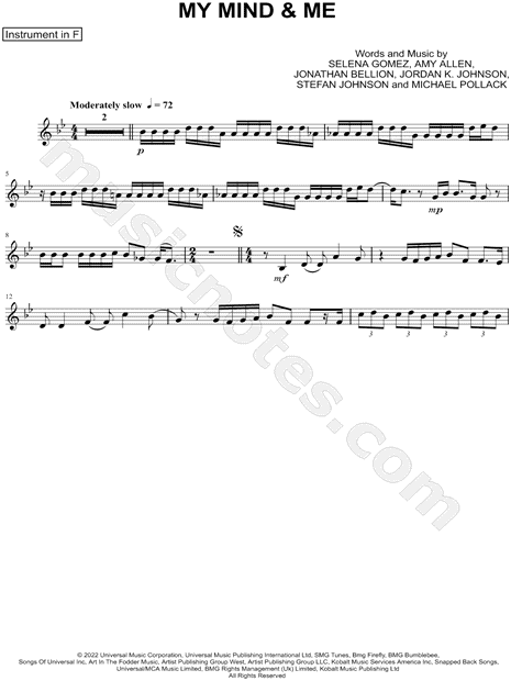 Collection: My Mind & Me - F Instrument & Piano