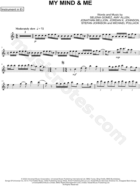 Collection: My Mind & Me - Eb Instrument & Piano