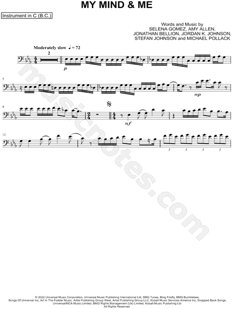 Collection: My Mind & Me - Bass Clef Instrument & Piano