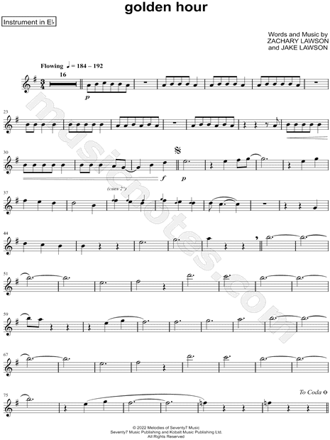 Collection: golden hour - Eb Instrument & Piano