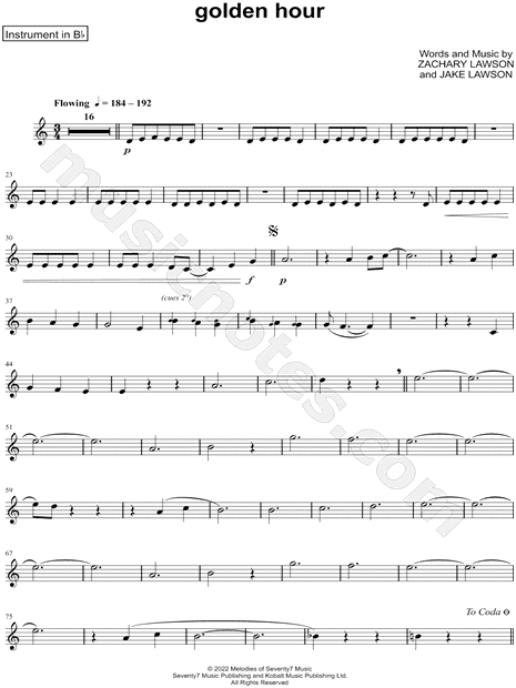 Collection: golden hour - Bb Instrument & Piano