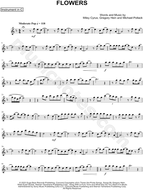 Collection: Flowers - C Instrument & Piano