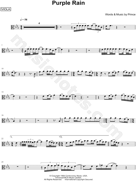 Collection: Purple Rain - Viola & Piano