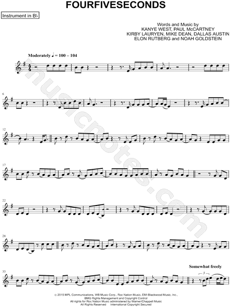 Collection: FourFiveSeconds - Bb Instrument & Piano