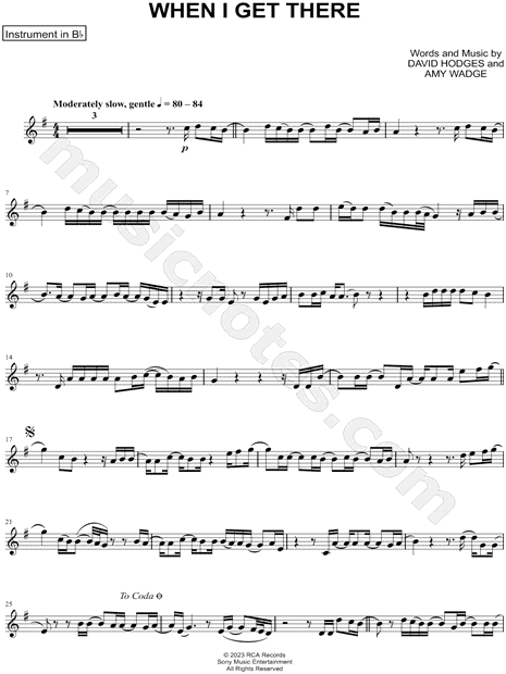 Collection: When I Get There - Bb Instrument & Piano